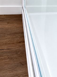 Sliding door track — after