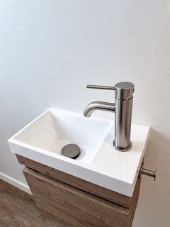 Basin and tap — after